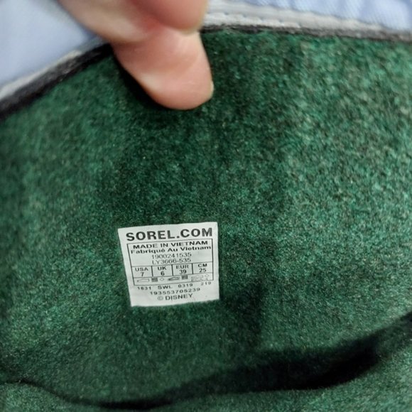 Sorel x Disney Girls Youth Flurry Frozen Elsa Snow Boots Frosted Purple - Picture 7 of 8